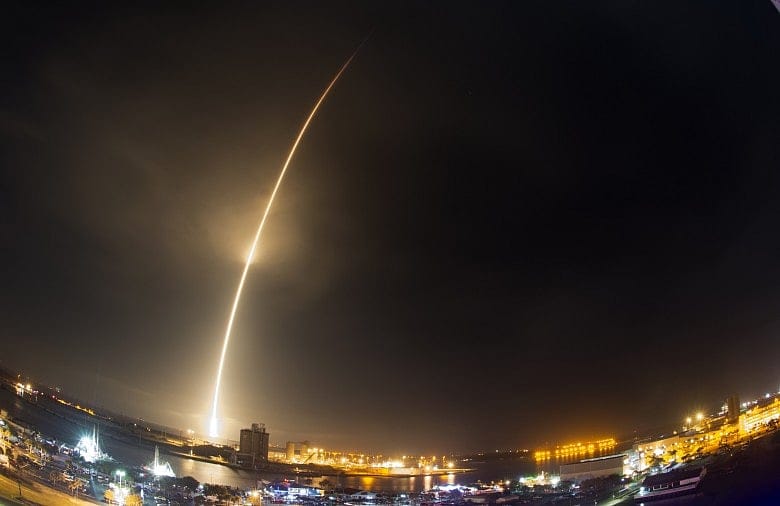 SpaceX rocket soars into orbit then returns to safe landing