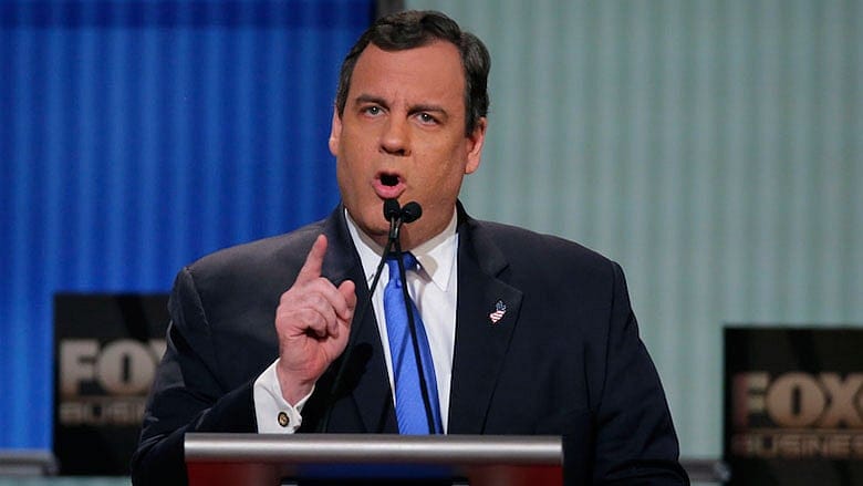Chris Christie Speaks At Politics & Eggs Breakfast in New Hampshire