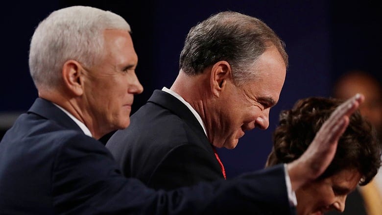 Steady Pence gets wide praise, but Kaine lands jabs on Trump