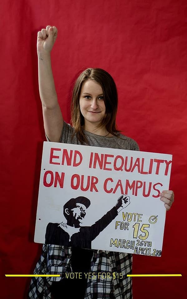 Boston activist says tax the rich, no apologies to Dad