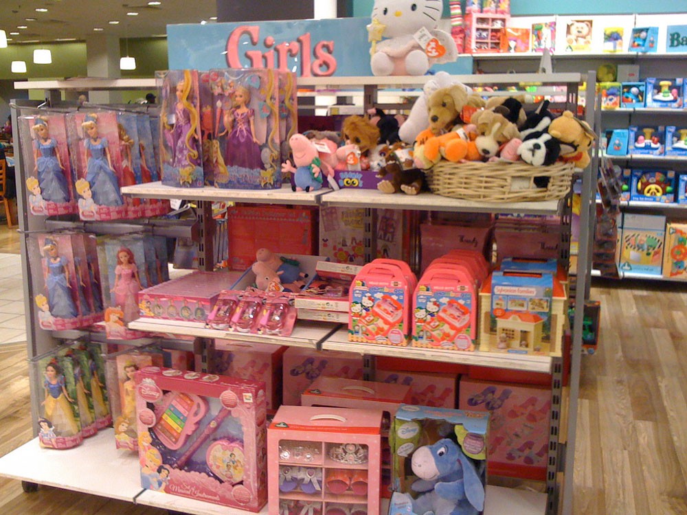 Toy display inside a Debenhams. Courtesy of Flickr