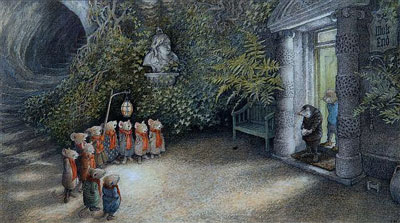 Inga Moore illustration from The Wind and the Willows (Courtesy of Emily Gleichenhaus)