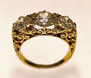 Antique yellow gold and diamond c. 1890 (Courtesy of Firestone and Parson)