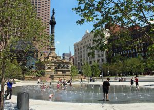 Cleveland's Public Square. (Evan Lips - New Boston Post)