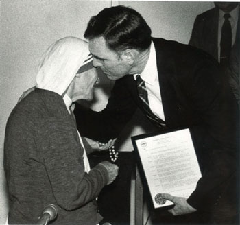 Mother Teresa and Ray Flynn (provided photo)
