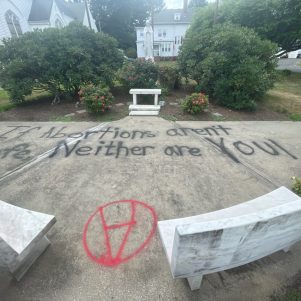 Easthampton Crisis Pregnancy Center Vandalized By Abortion Supporters