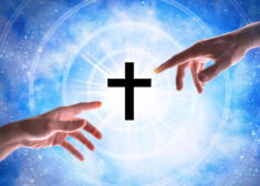 Representation of the creation of the universe by the Christians