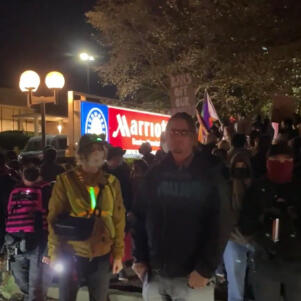 Pro-Transgenderism Protesters Demonstrate Outside Massachusetts Family Institute Dinner