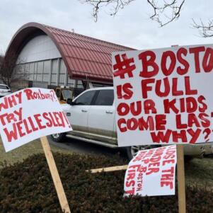 Protesters Ask Massachusetts Governor and Boston Mayor Why Roxbury Community Center Has To Shelter Illegal Immigrants